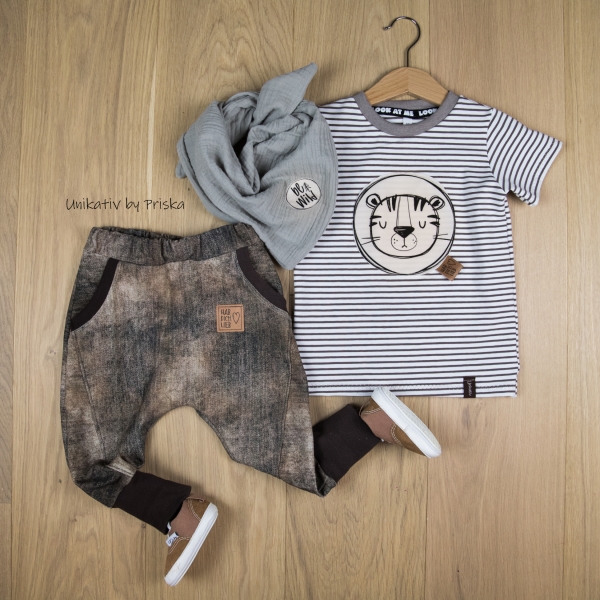 Patch / Aufnäher  - "Bär" - Button Creme